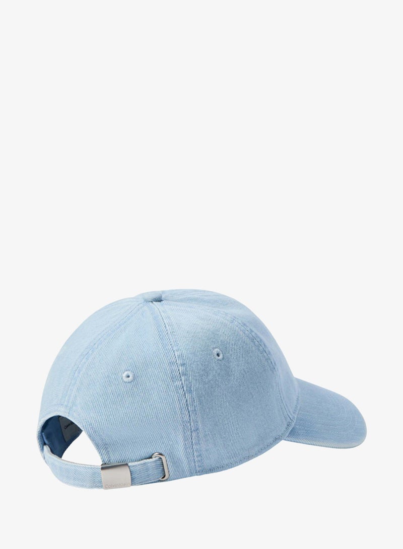 Calvin Klein Jeans Monogram Embroidery Denim Baseball Cap - Image 2